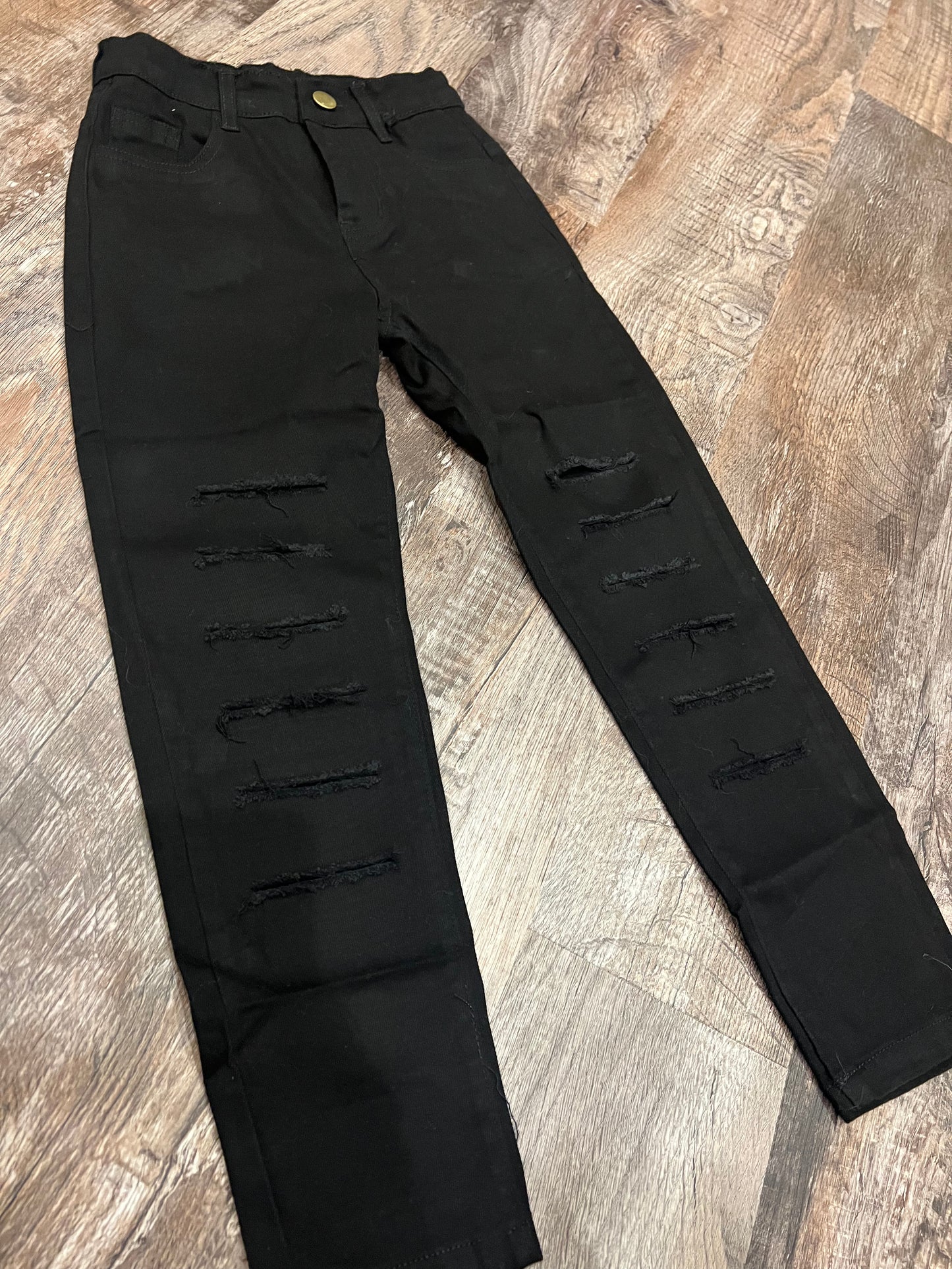 Black jeans with adjustable waist!