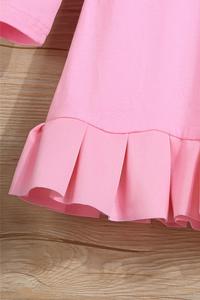 Girls long sleeve ruffle dress (2 colors)