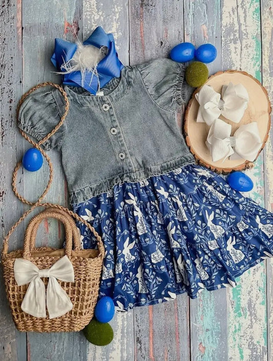 Denim and Bunnies Dress