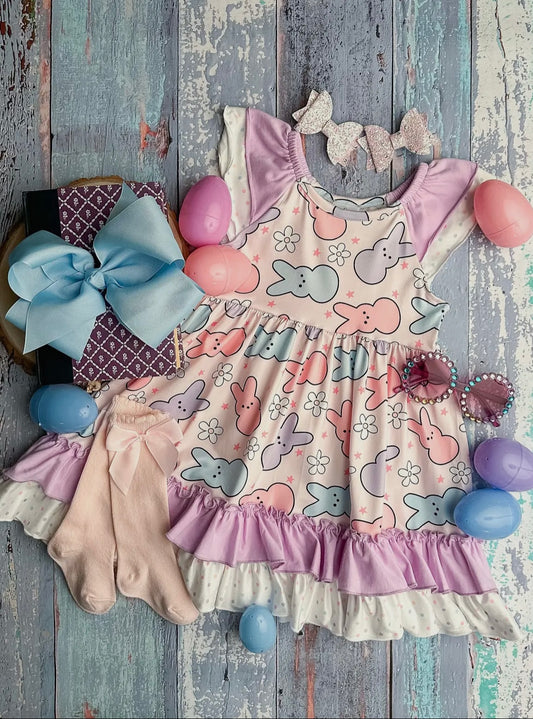 Pastel Peeps Layered Dress